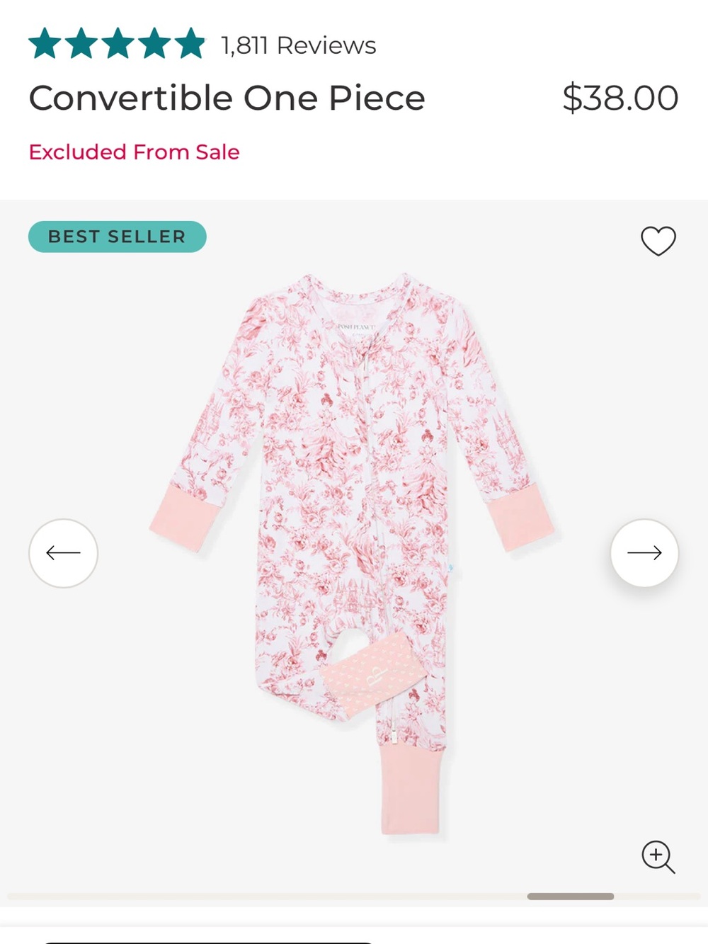 Convertible One Piece Posh Peanut Antionette